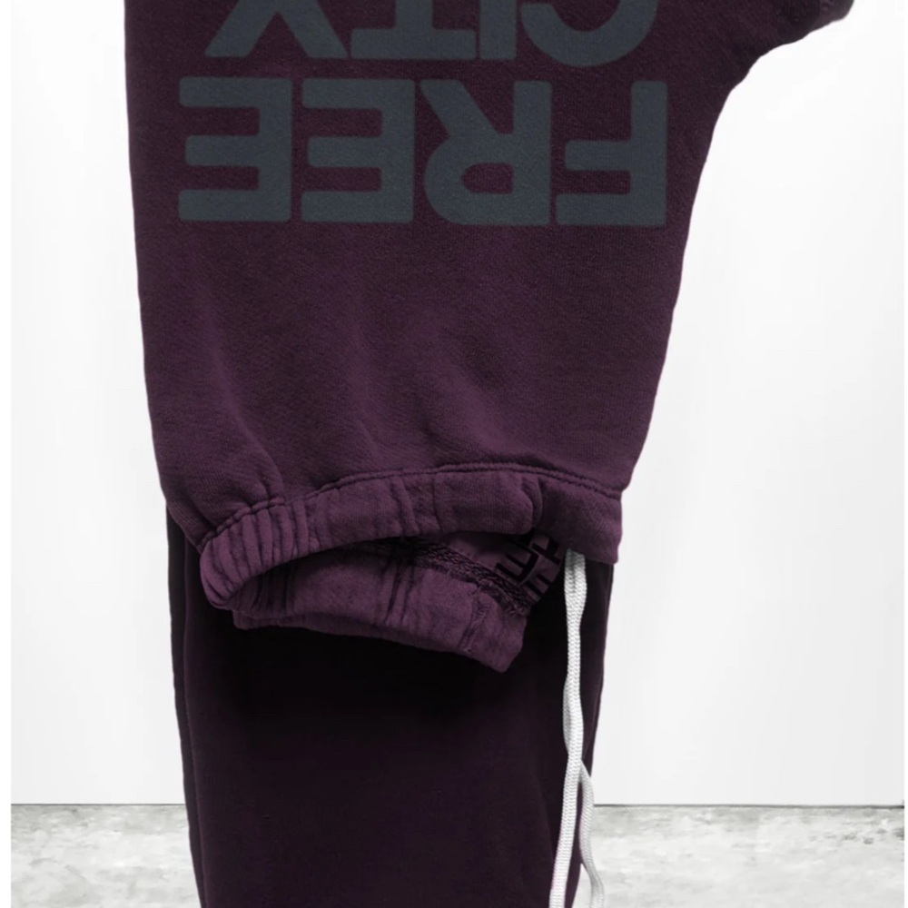 Free City Purple Sweatpants
Never been worn
Size medium 
Cool color